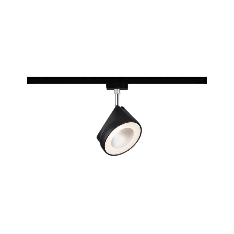 Spot LED URail Arena noir et chrome blanc chaud 1500 lm 14 W PAULMANN