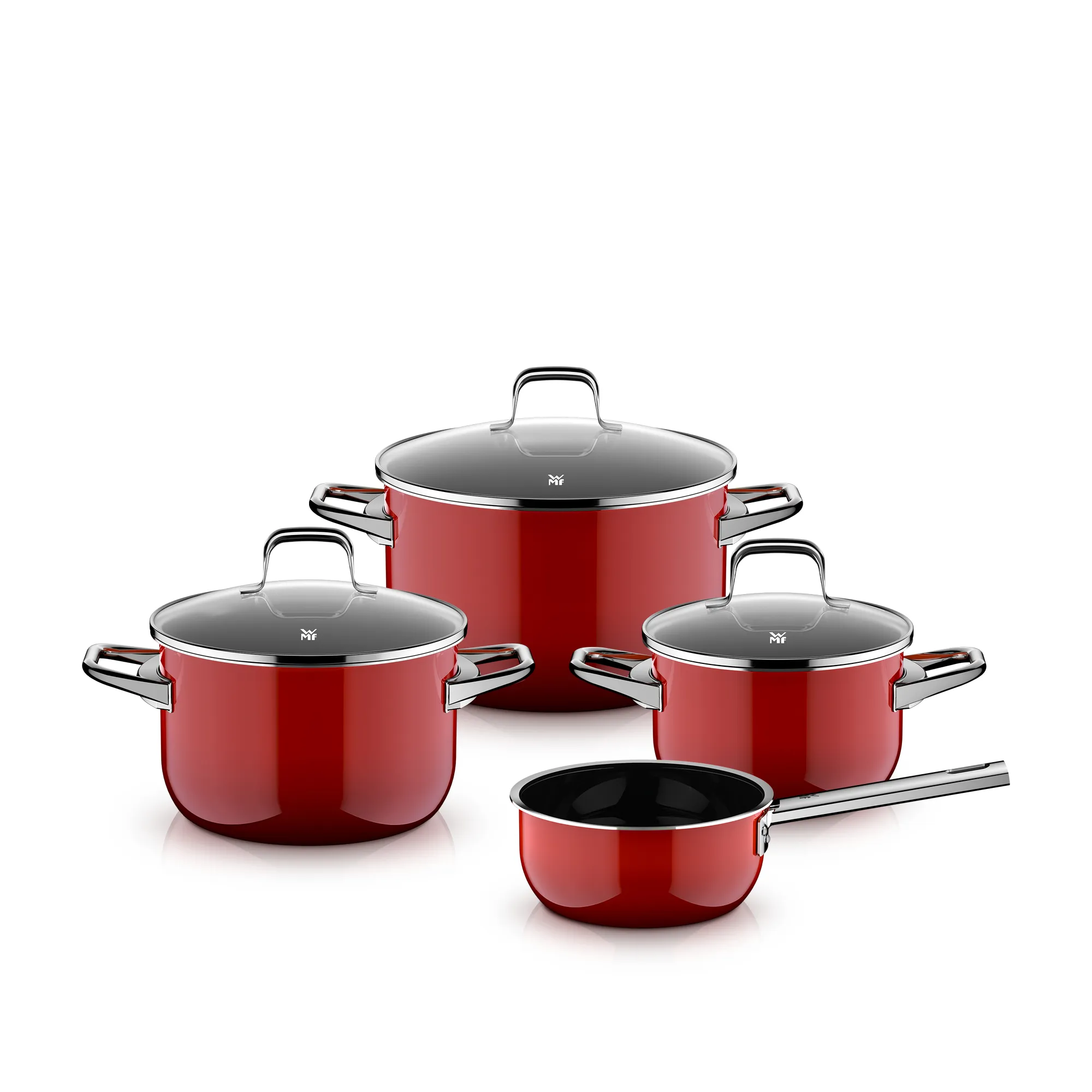Fusiontec Essential Pro, 4-Piece Cookware Set, Passion Red