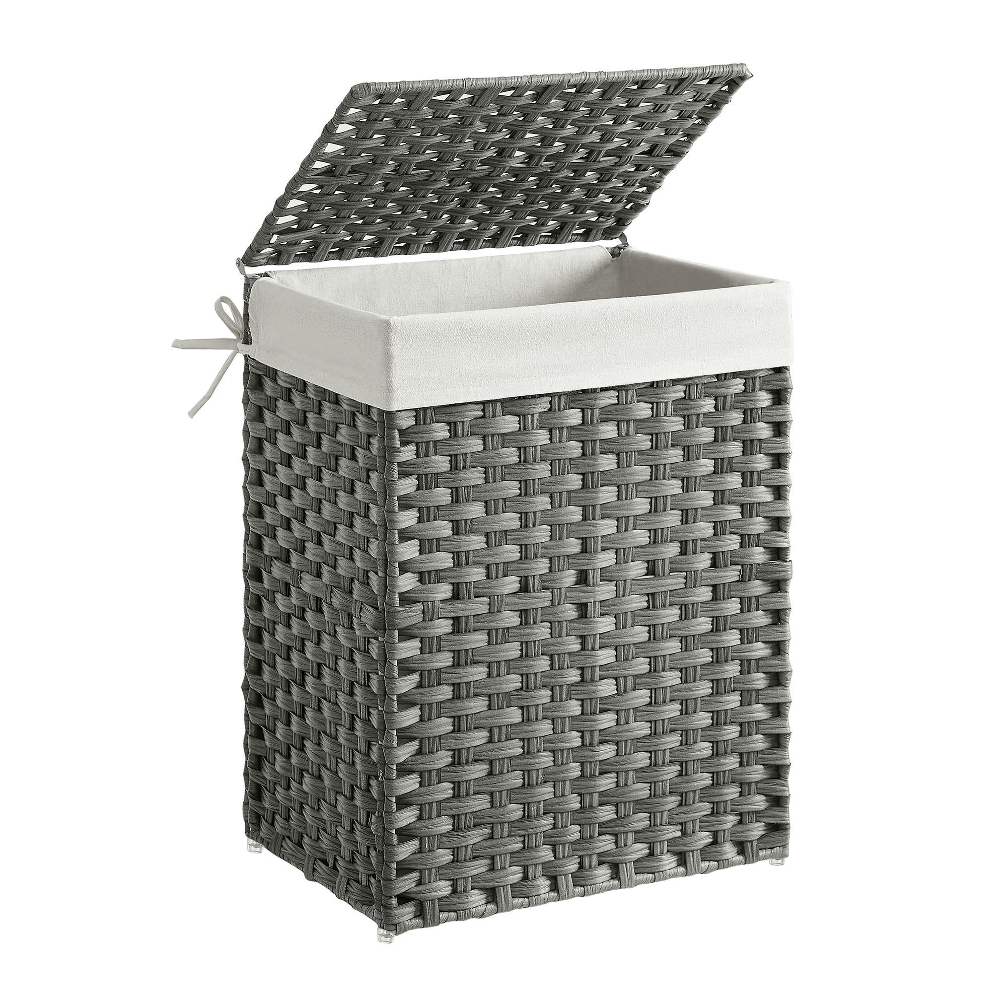 90L - Panier de rangement 90L en rotin gris