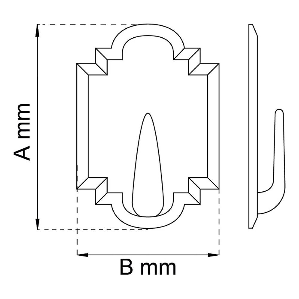 KROK HABO SELVKLEBENDE 2061 46MM HVIT