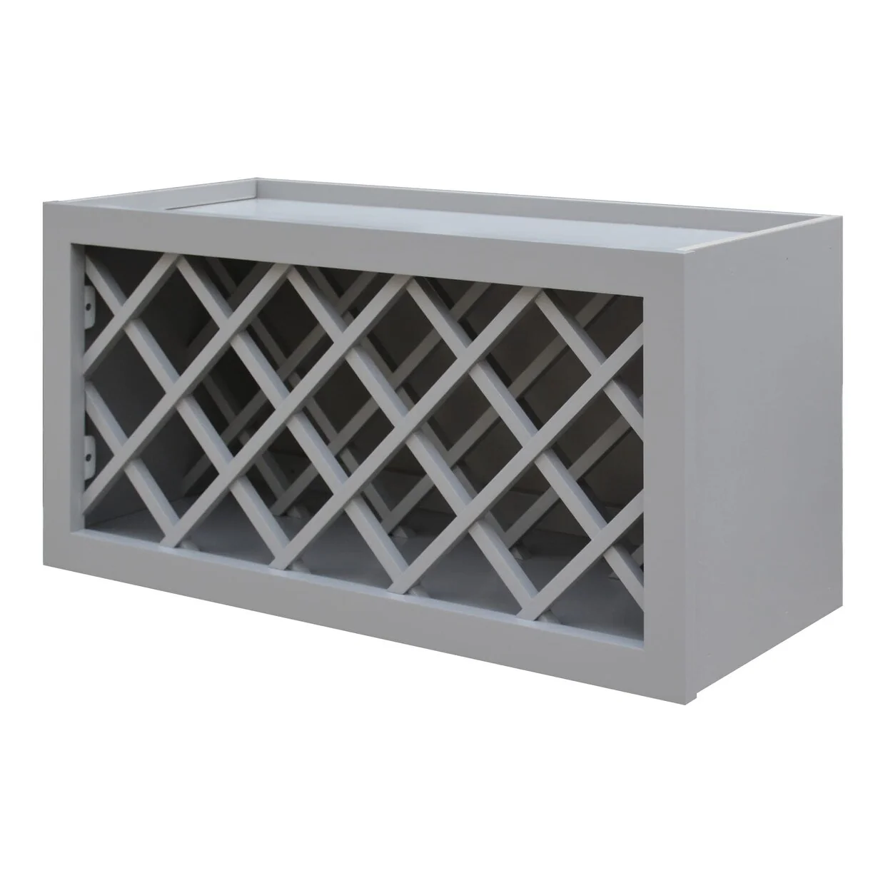 Sunny Wood Grayson 30 Wide x 15 High Wine Bottle Rack Wall Cabinet