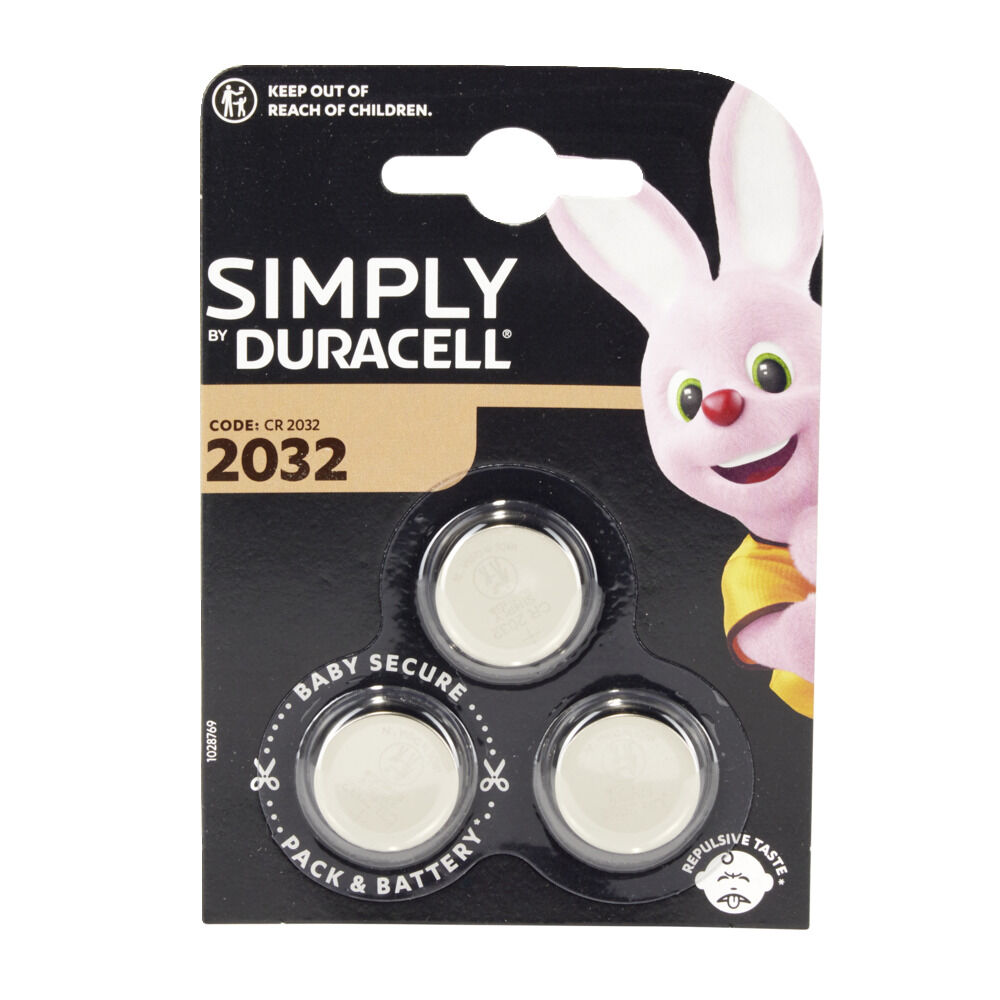 Pile bouton CR2032 x3 Duracell