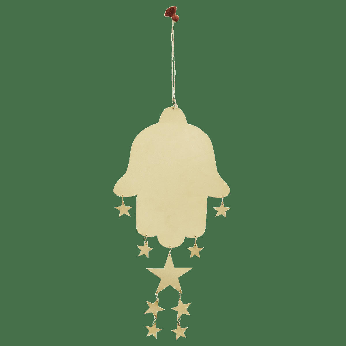 - Main de fatimas avec étoiles suspendues L21cm