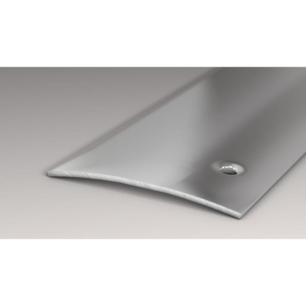 OVERGANGSPROFIL LOGOCLIC STÅL BLANK MED SKRUEHULL 1000X50X5MM