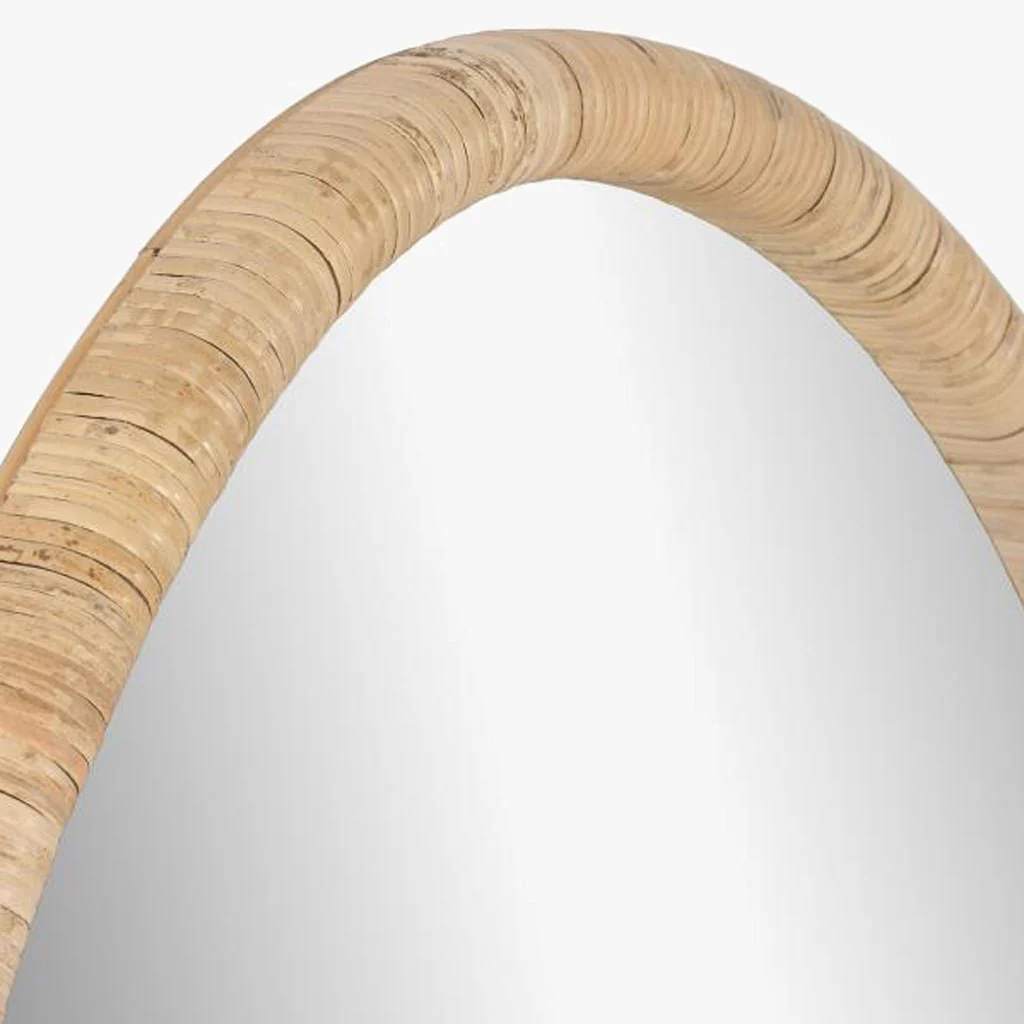 Espelho Organico Rattan 78X106 PALHA
