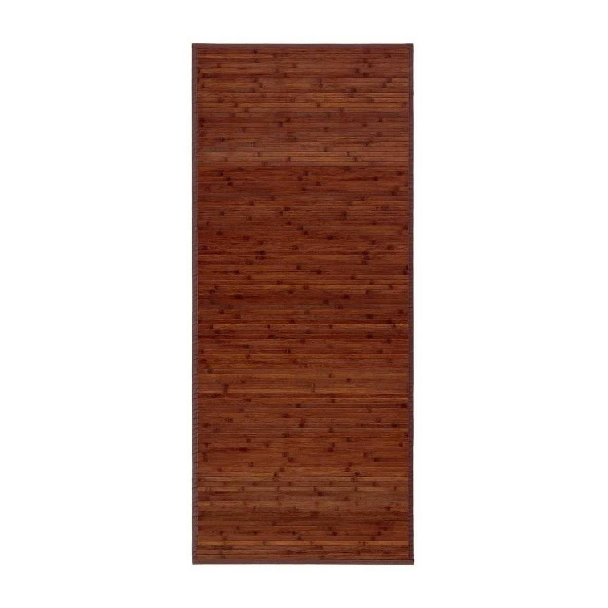 - Tapis de couloir bambou couleur noyer 75x175cm