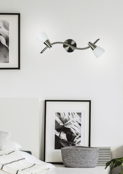Kinkiet srebrno-biały SELIA 2xG9x40W wym:17x41x9cm IP20 Candellux