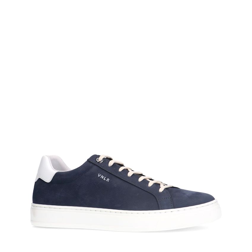 Van Lier Blauwe nubuck sneakers