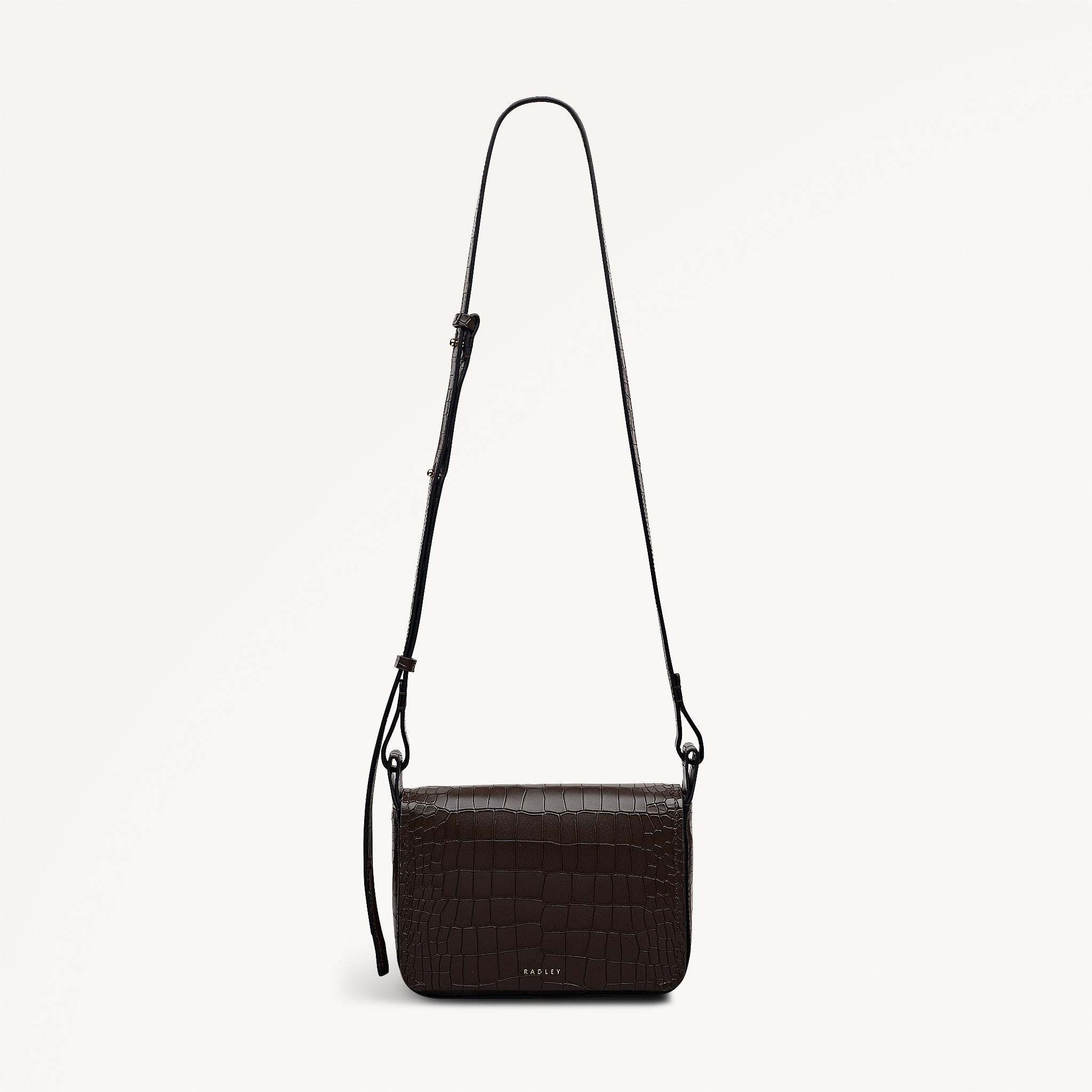 Westwell Lane - Faux Croc Small Flapover Cross Body Bag - RHE27403