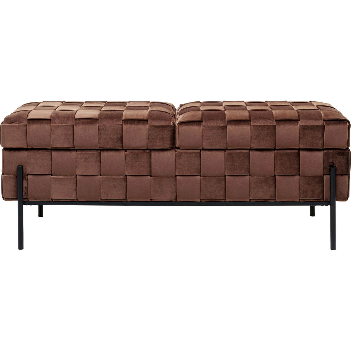 Kare Design Opbergbank Weave bruin
