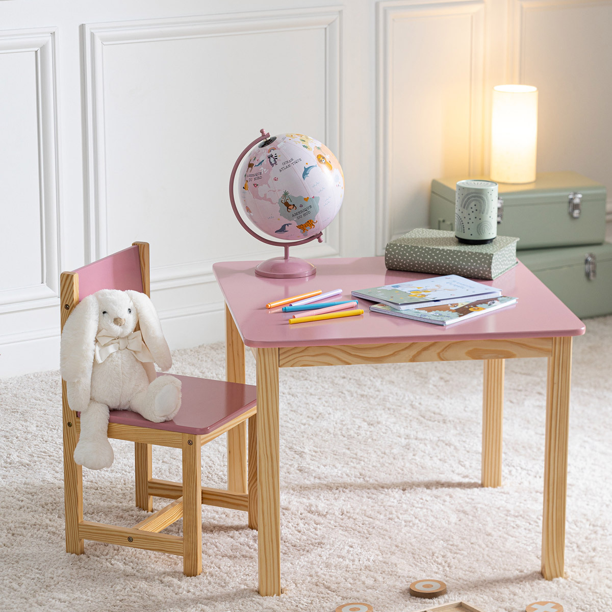 Globe Metal, pink, d.20 cm