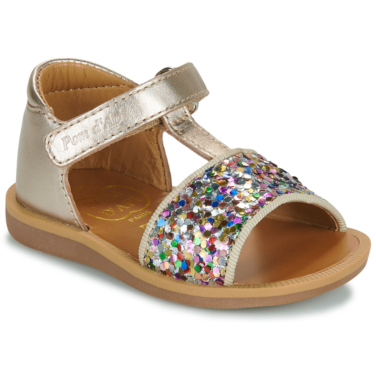 Pom d'Api - POPPY TAO EASY - Gold / Multicolour