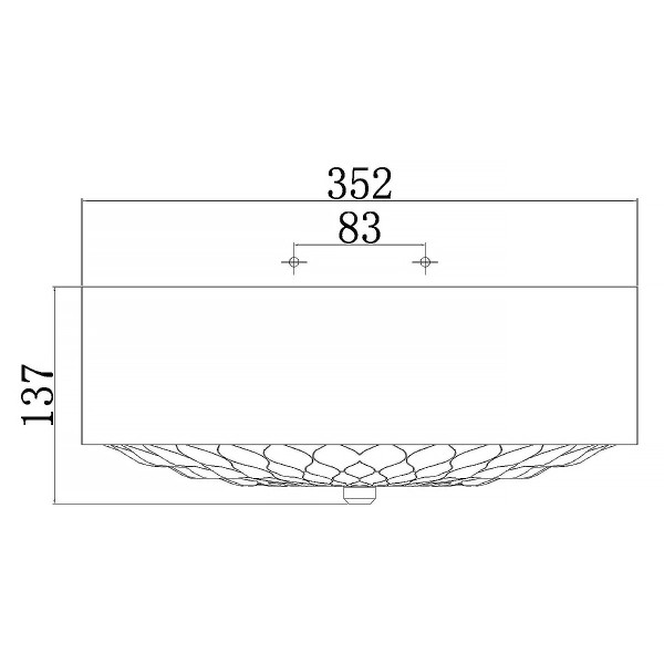 Plafonzłoty okrągły 35,2cm Botanic 3xE27x60W IP20 Feiss