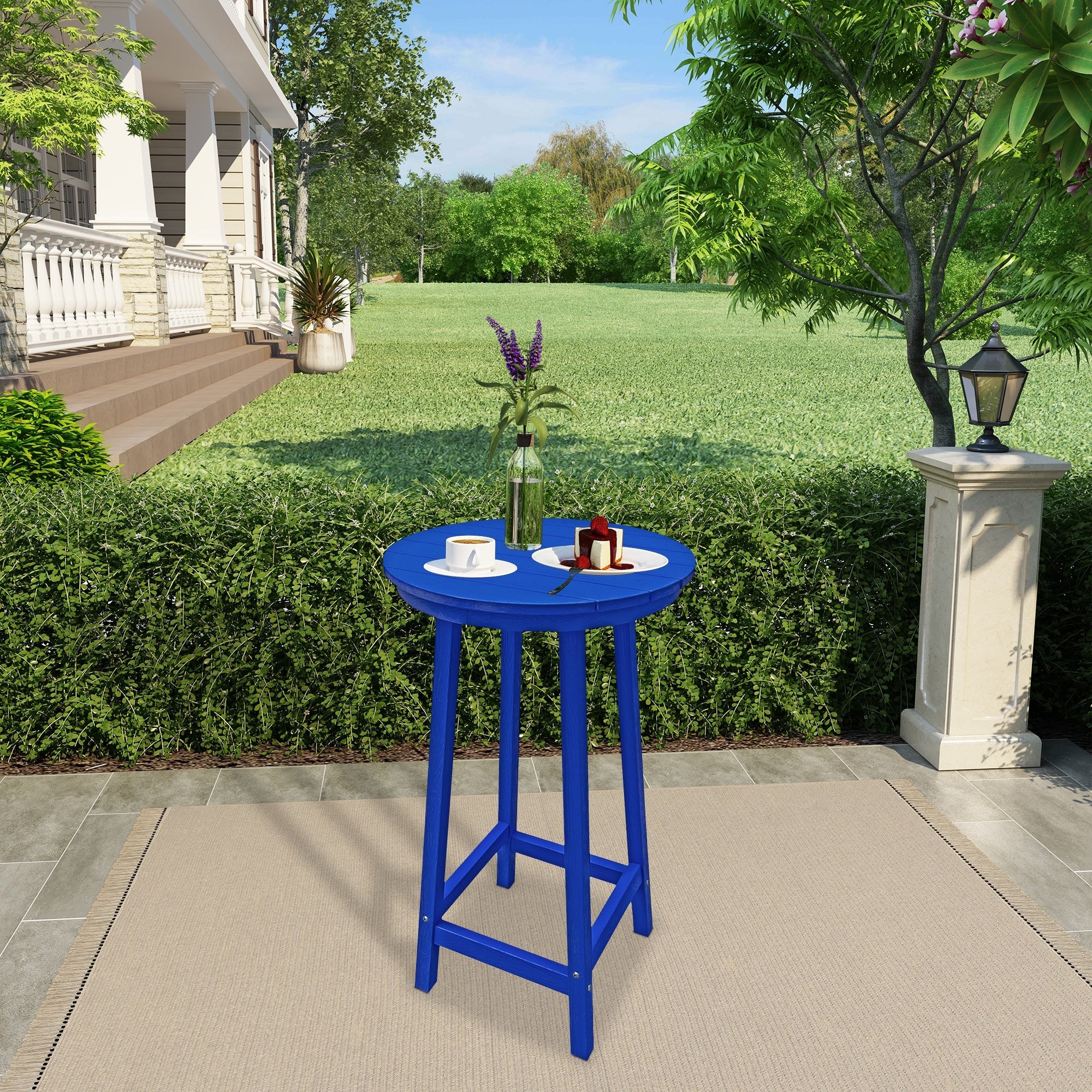 Clihome HIPS Outdoor Bar Height Bistro Table