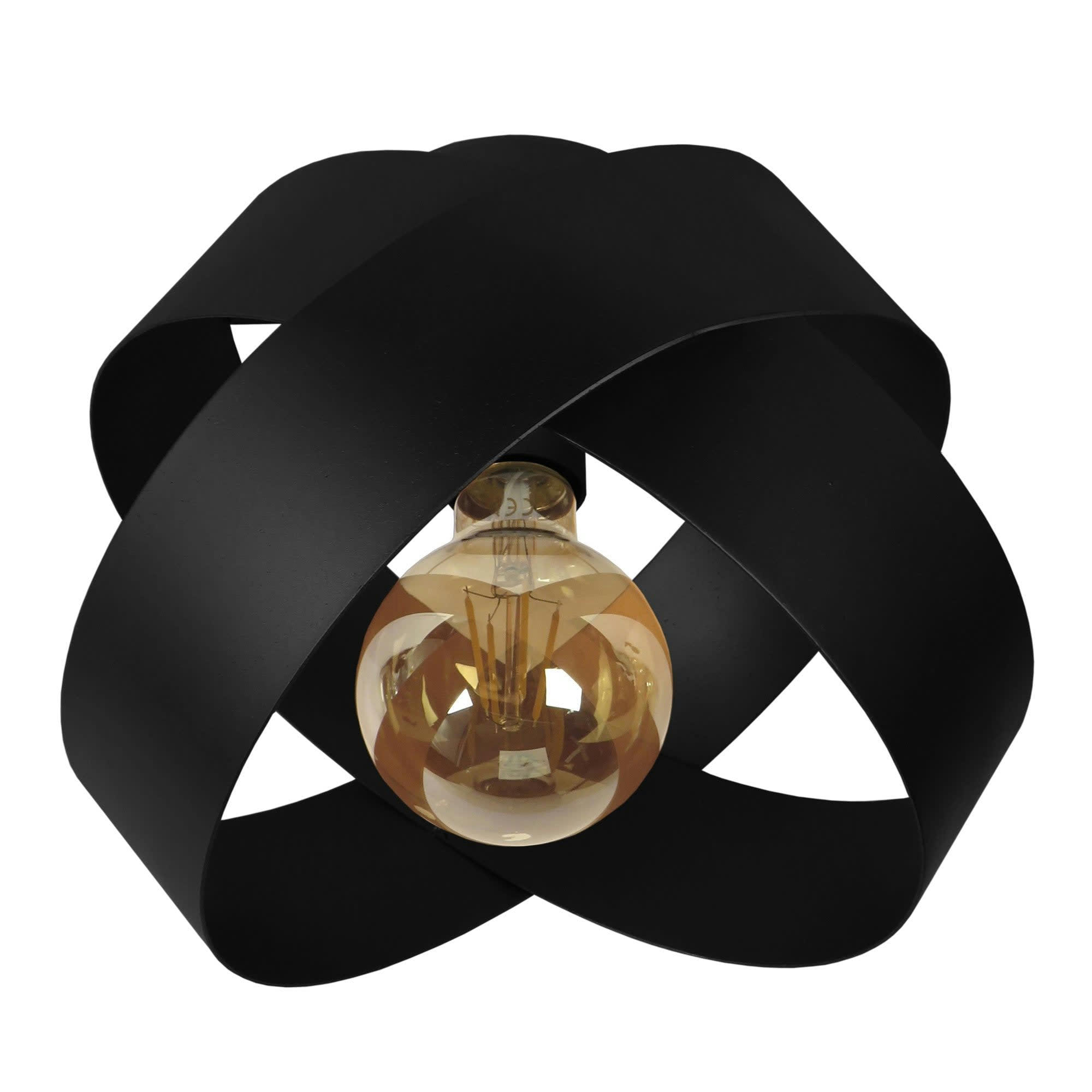 GORGES - Plafonnier métal noir