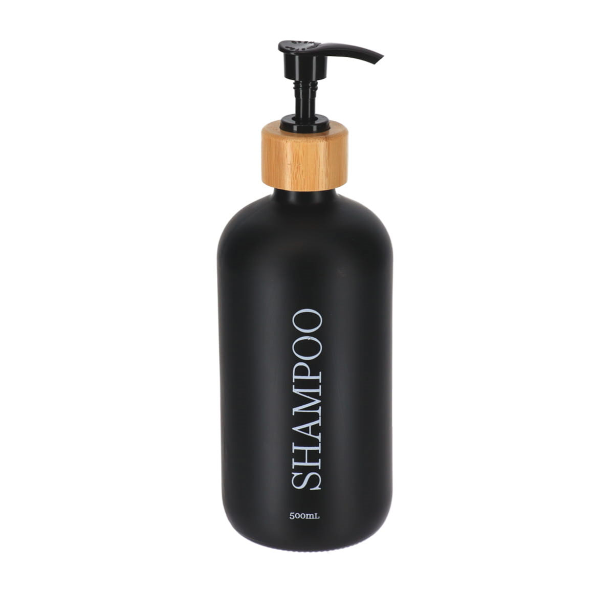 Doseador preto para shampoo 500ml