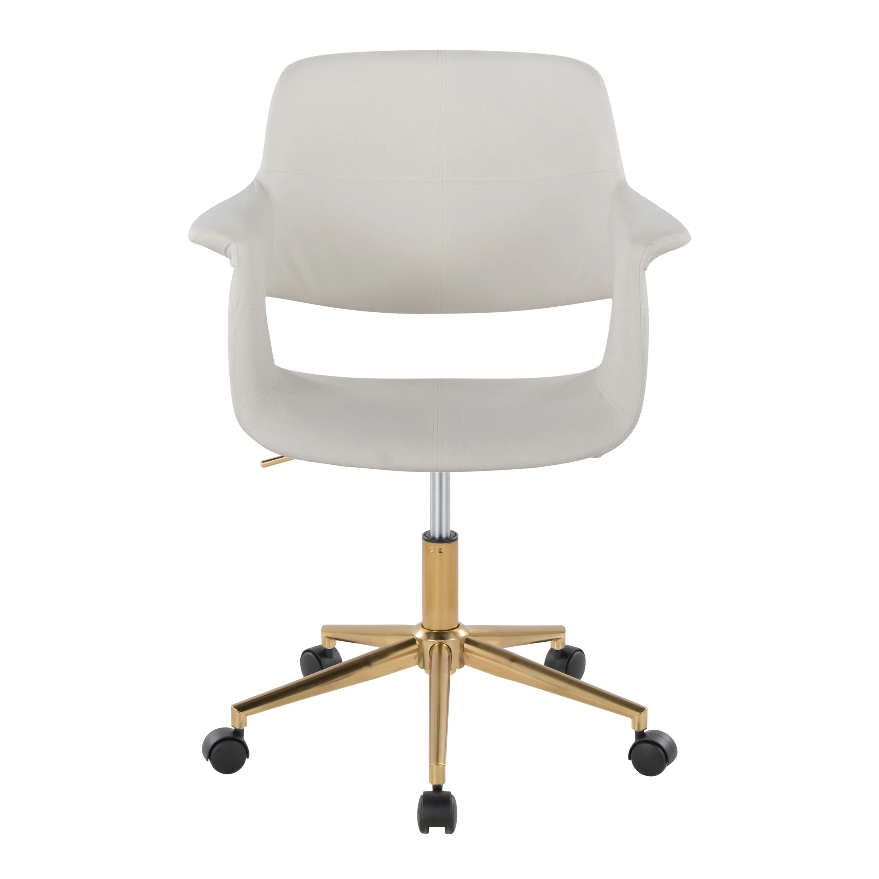 Silver Orchid Fauske Upholstered Office Chair with 5-Star Base