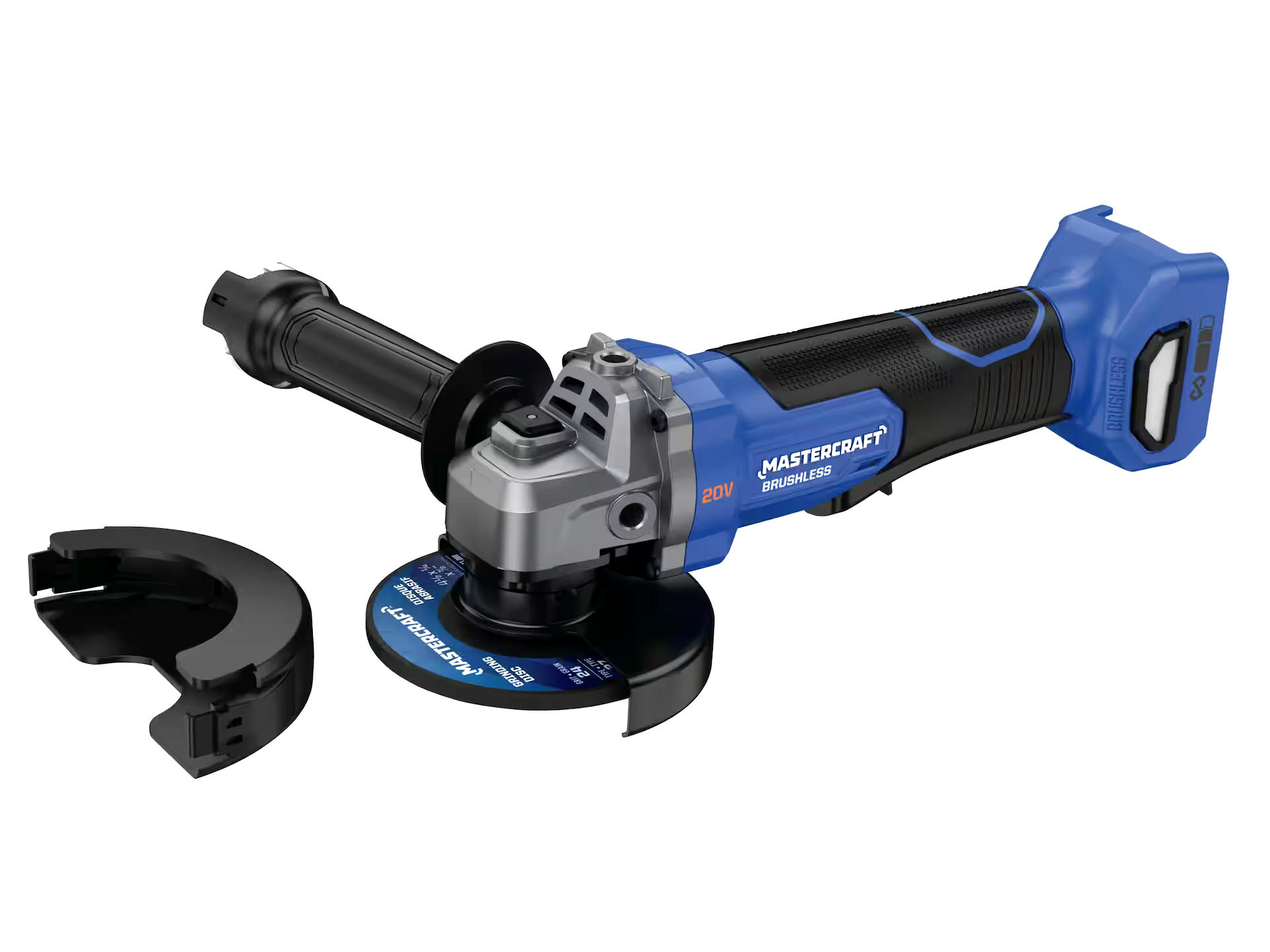 Mastercraft 20V Brushless Angle Grinder, PWR POD Compatible