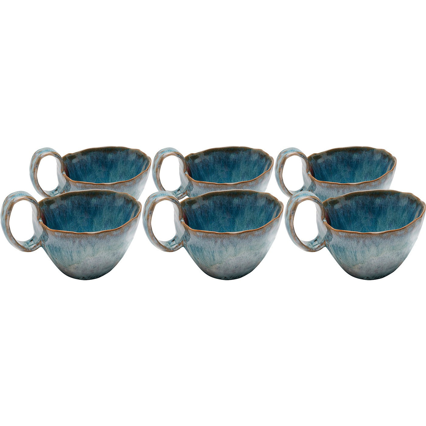Kare Design Kopjes Mina blauw (6/set)