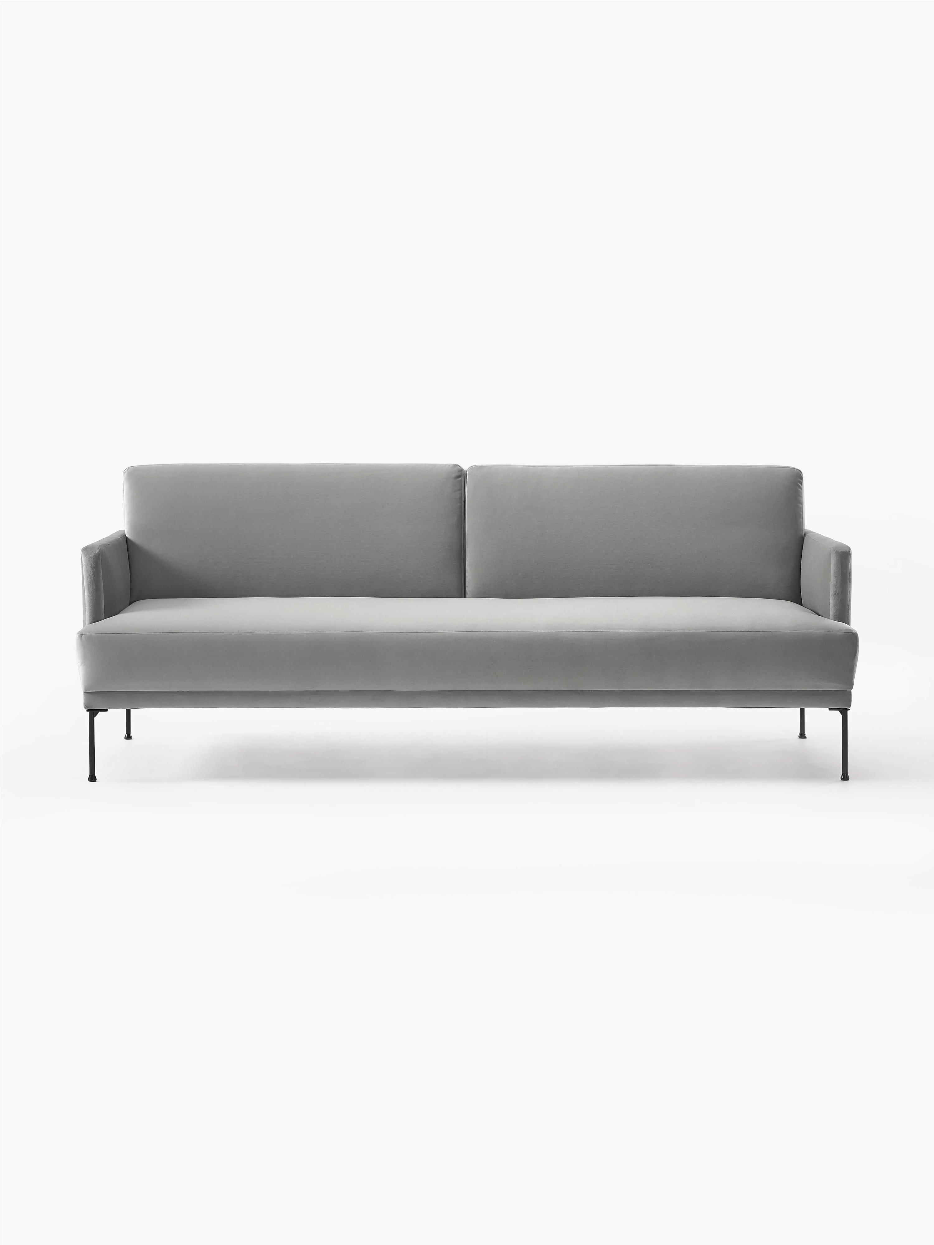 Samt-Schlafsofa Fluente (3-Sitzer)