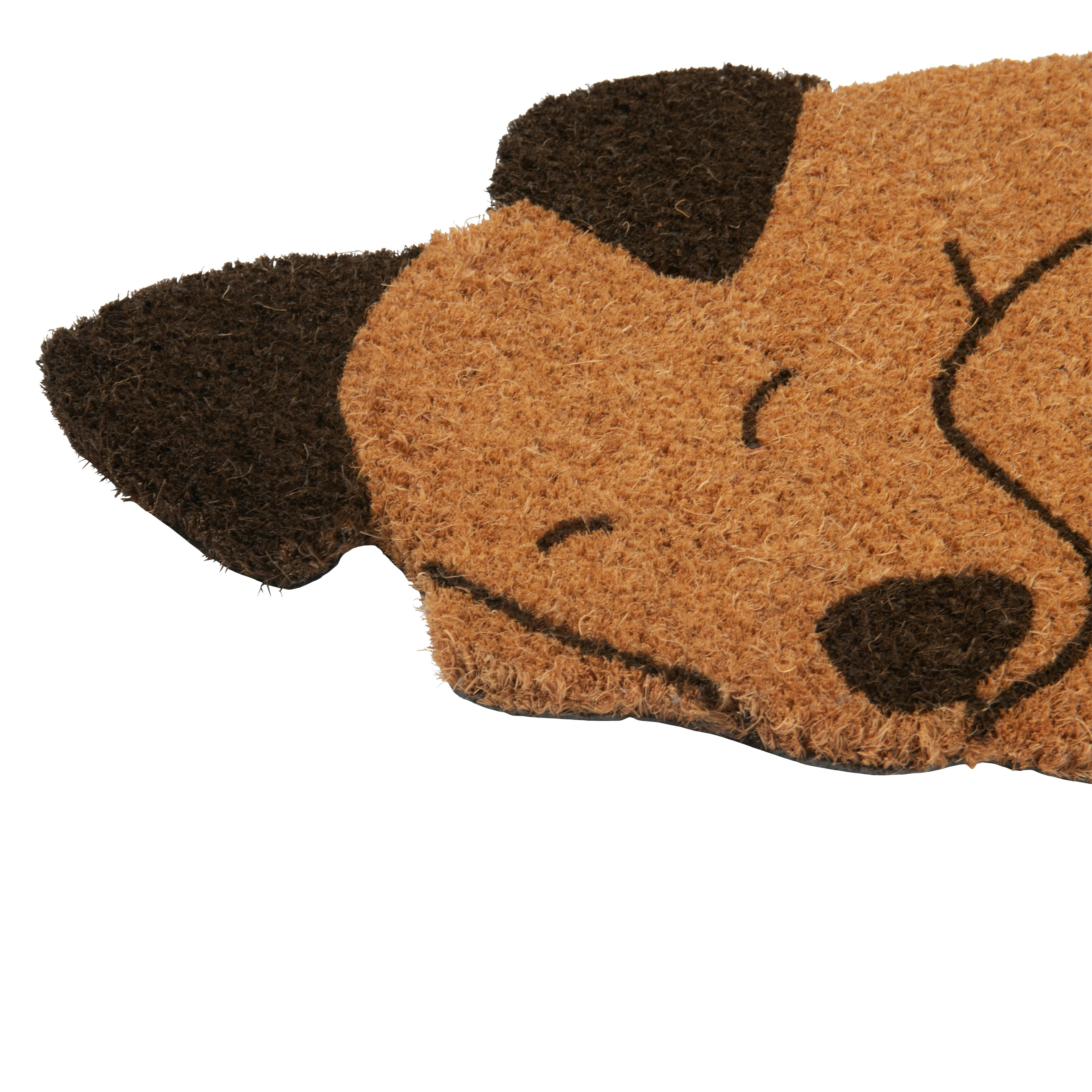 - Tapis chien endormi marron