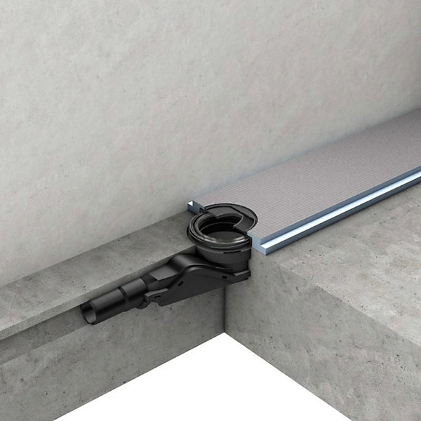 Ecoulement horizontal WEDI Fundo Wave DN40 extra plat