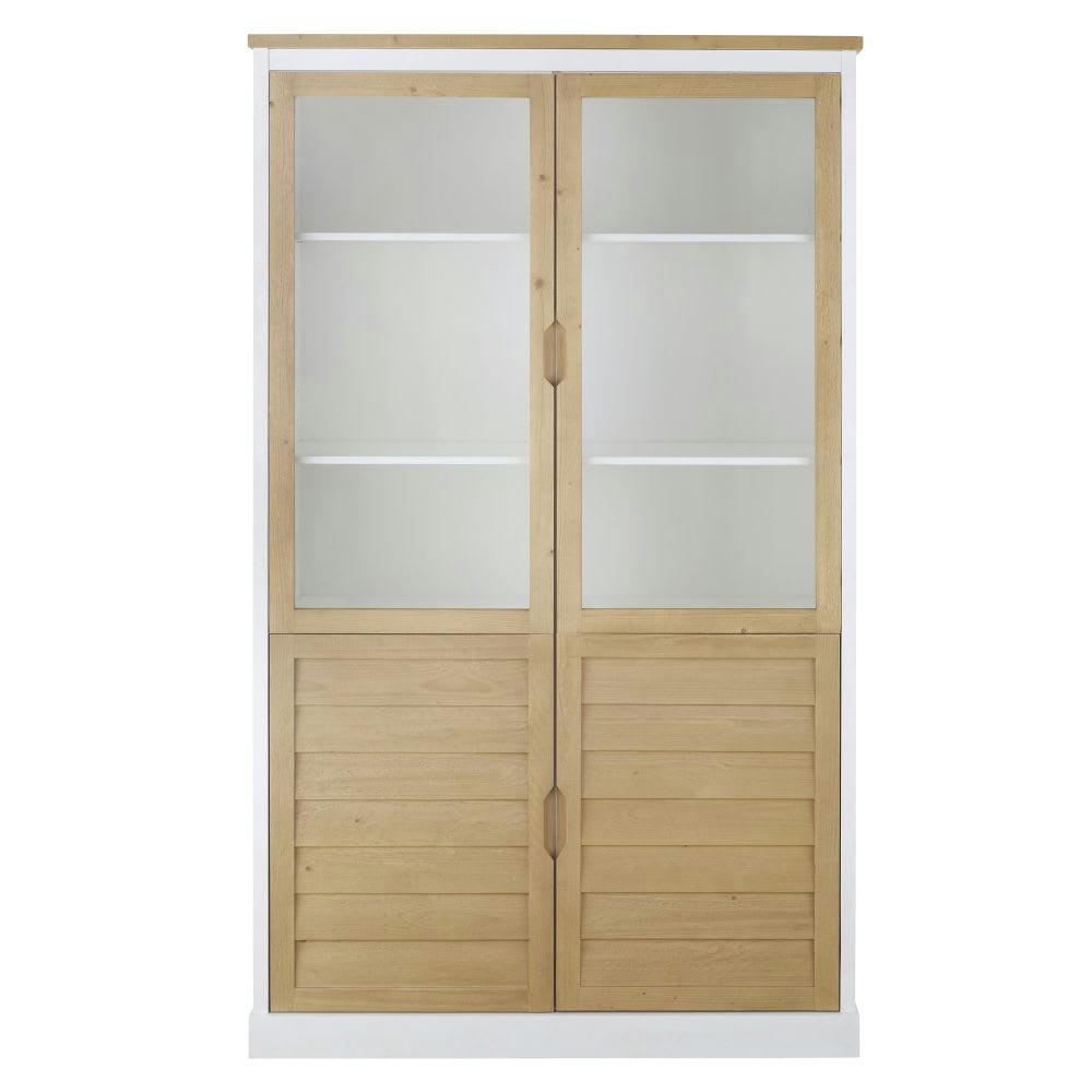 Esterel - Vaisselier 2 portes bicolore