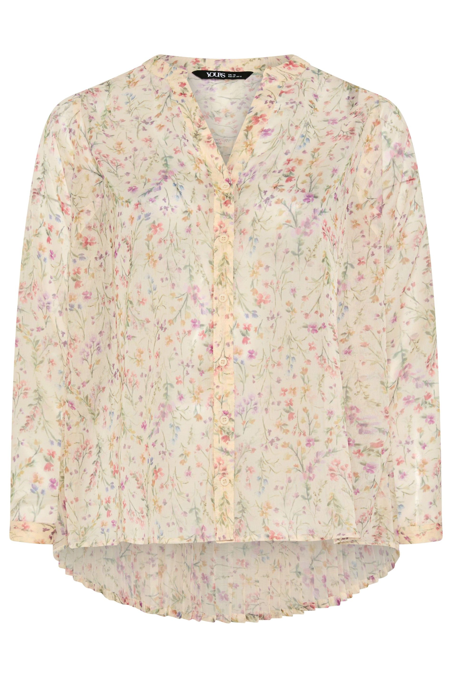 Yours Long Sleeve Floral Shirt