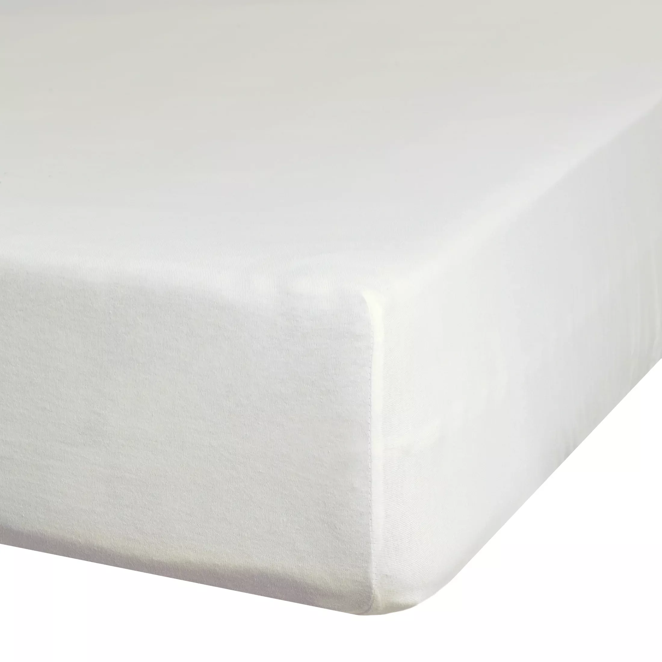 Prześcieradło jersey z gumką 220x200 cm z bawełny kolor kremowy 125 g/m2 Design 91