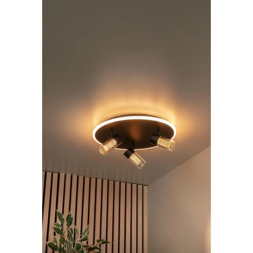 Lucide EVERINA Plafonni&egrave;re - Zwart