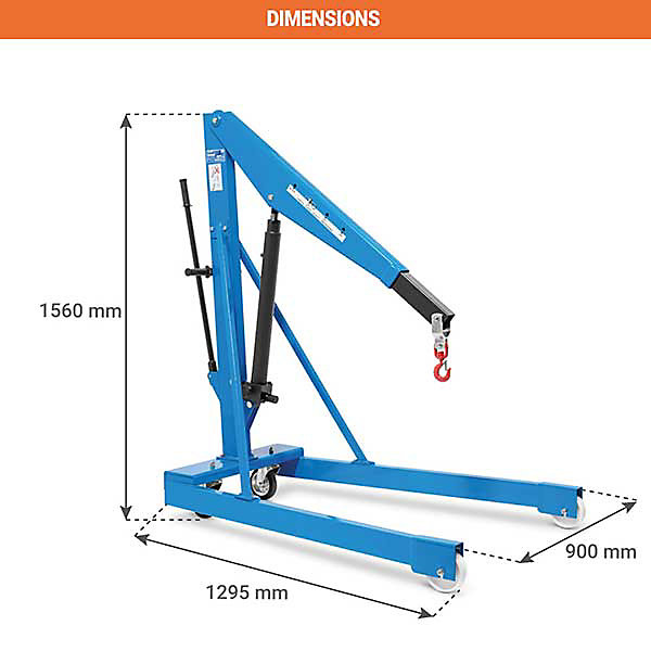 Chèvre de levage fixe forme V - Charge max 500 kg - 855010012