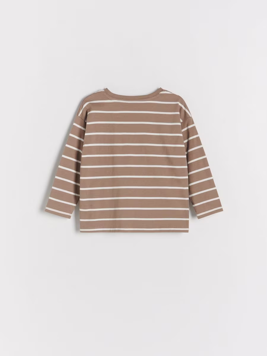 Oversized Stripe Long Sleeve T-Shirt