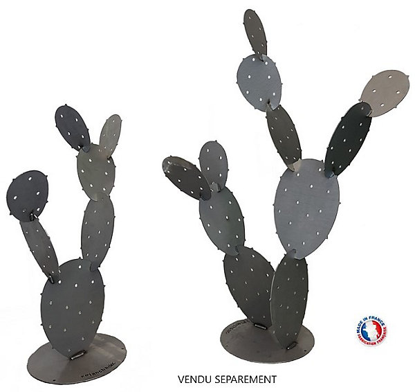 Cactus Métal Figuier H85 - Brut