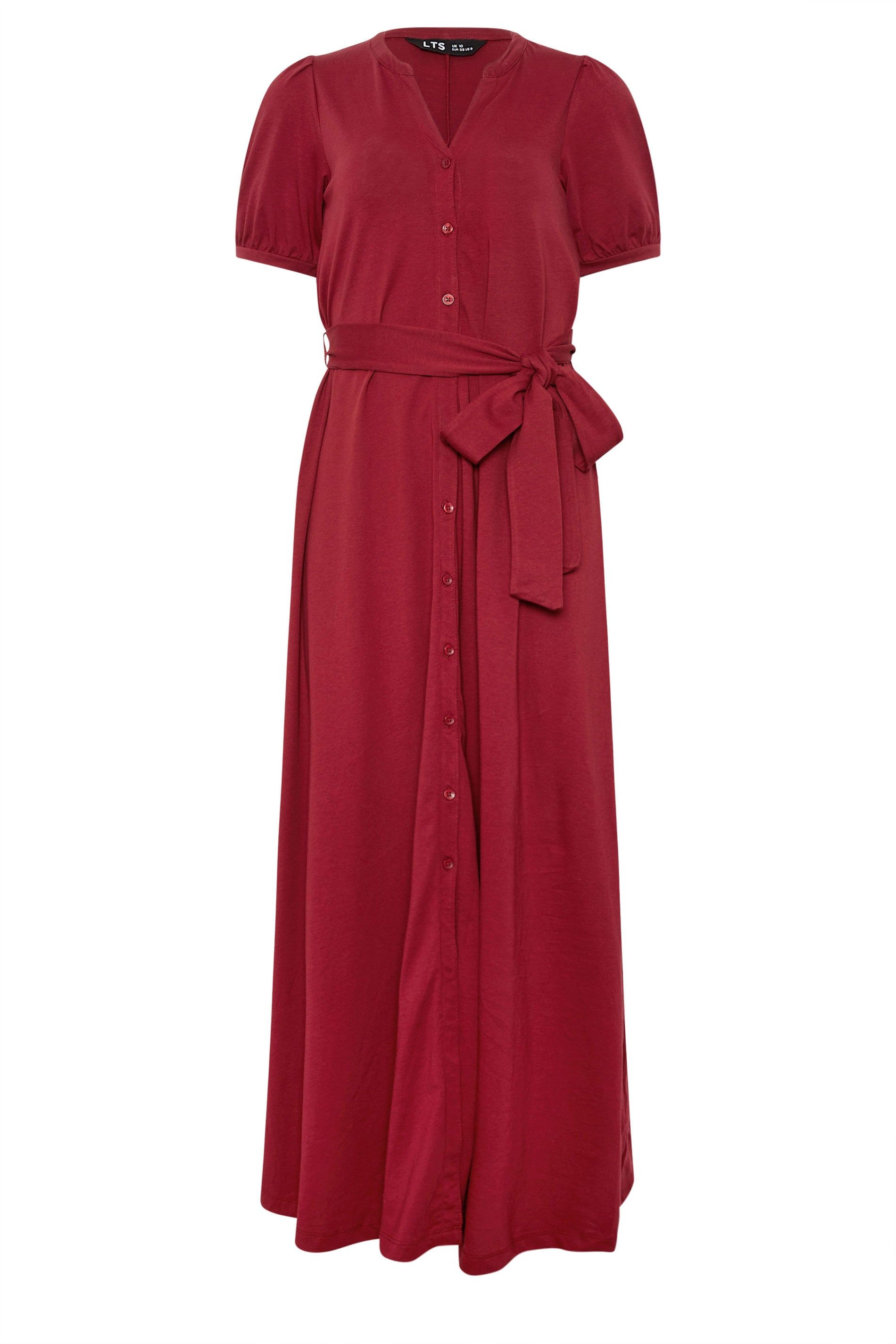 Long Tall Sally Tall Button Belted Midi Dress