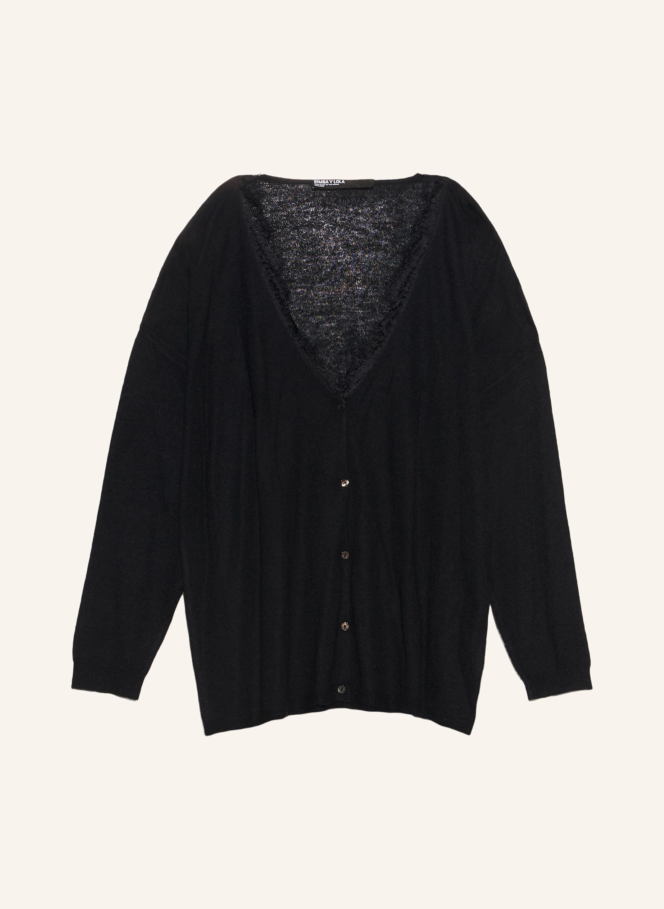 BIMBA Y LOLA Spitzenstrickcardigan