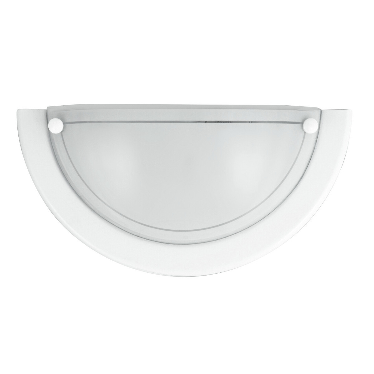 Kinkiet biały szkło opalizowane Ufo 1xE27x60W wym: 16x30x8cm IP20 Rabalux