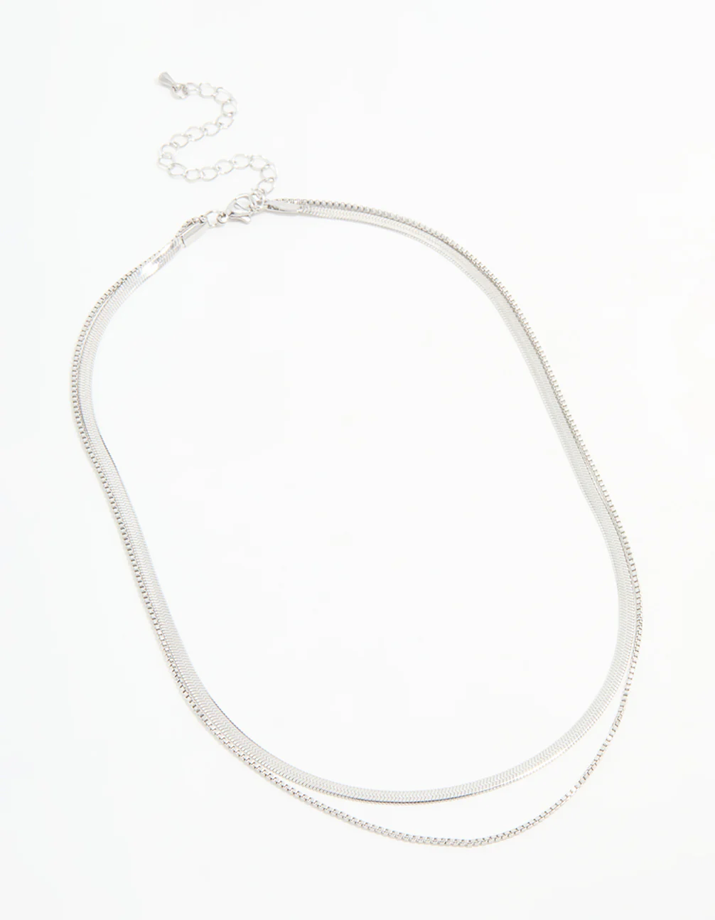 Waterproof Stainless Steel Chain Layered Necklace