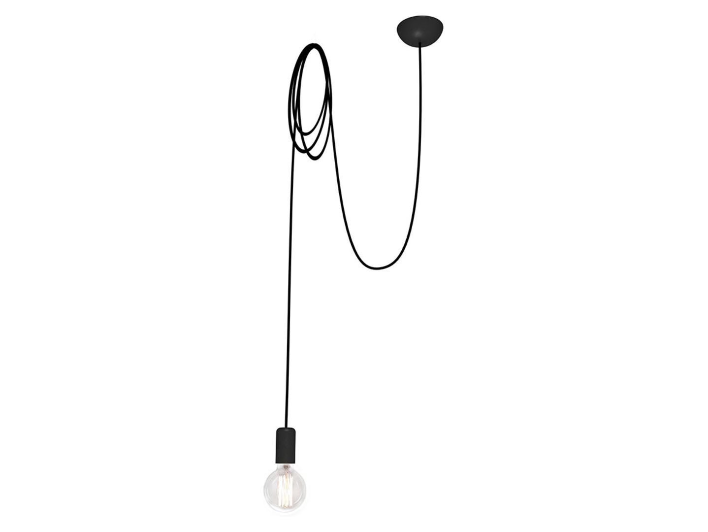 Lampa wisząca Spider Black I stalowa czarna