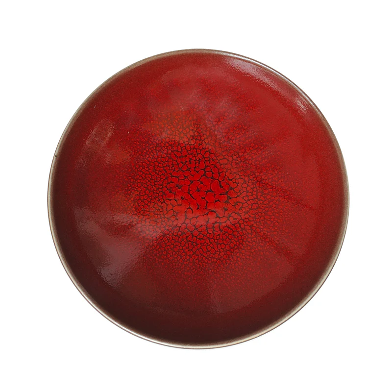 assiette plate cerise