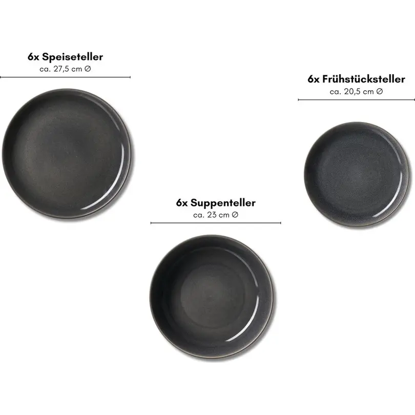 Geschirrset 18-teilig Toledo