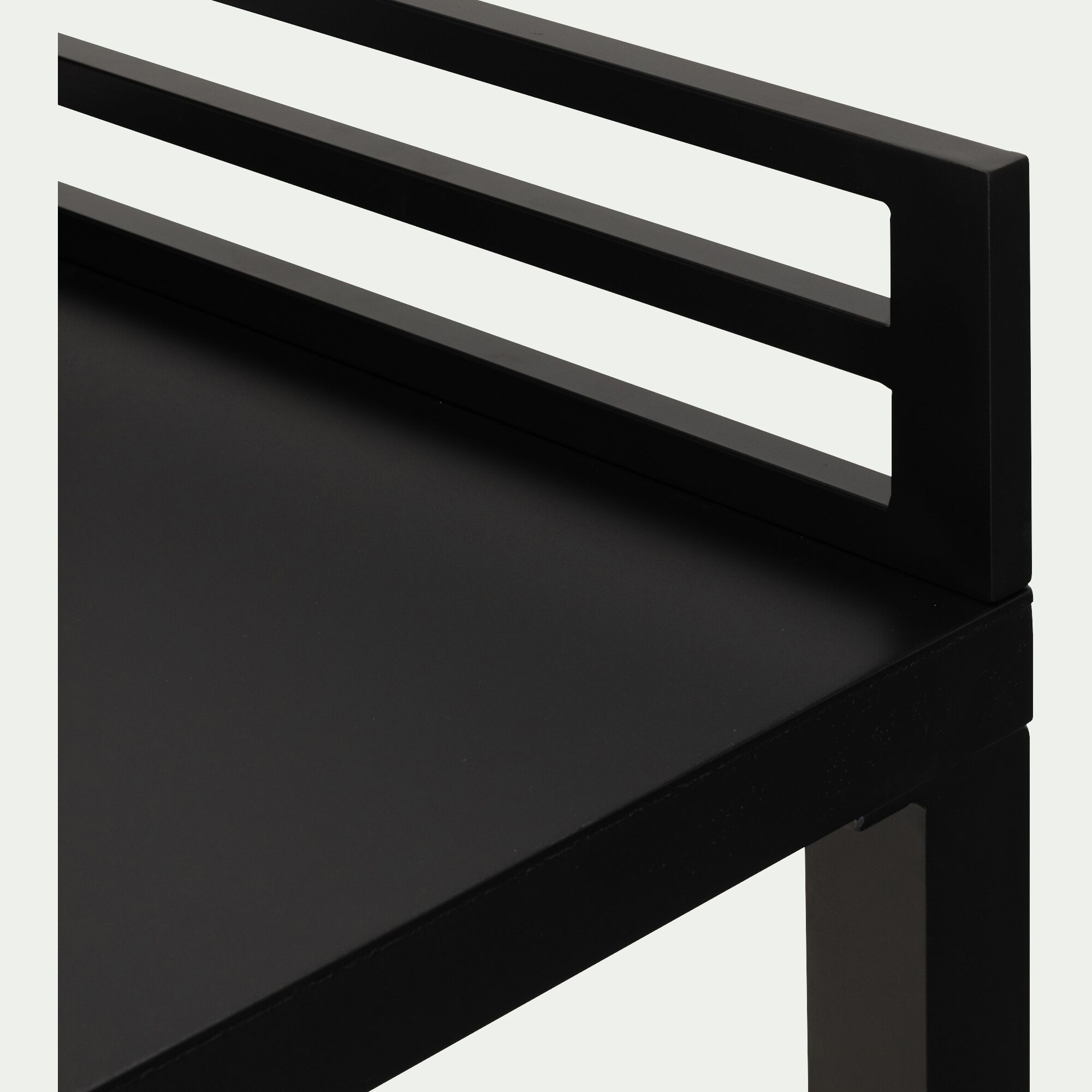 ZANNOUCH - Meuble d'angle de cuisine extérieure en métal - noir
