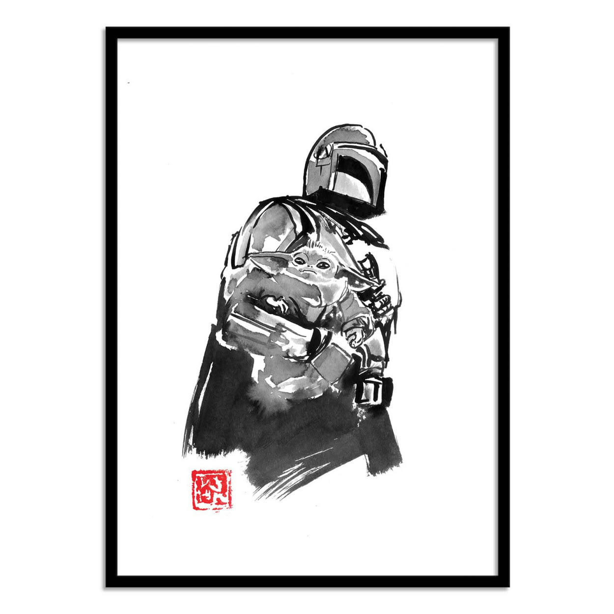 PECHANE SUMIE - THE MANDALORIAN VERSION 3 - Affiche d'art 30 x 40 cm