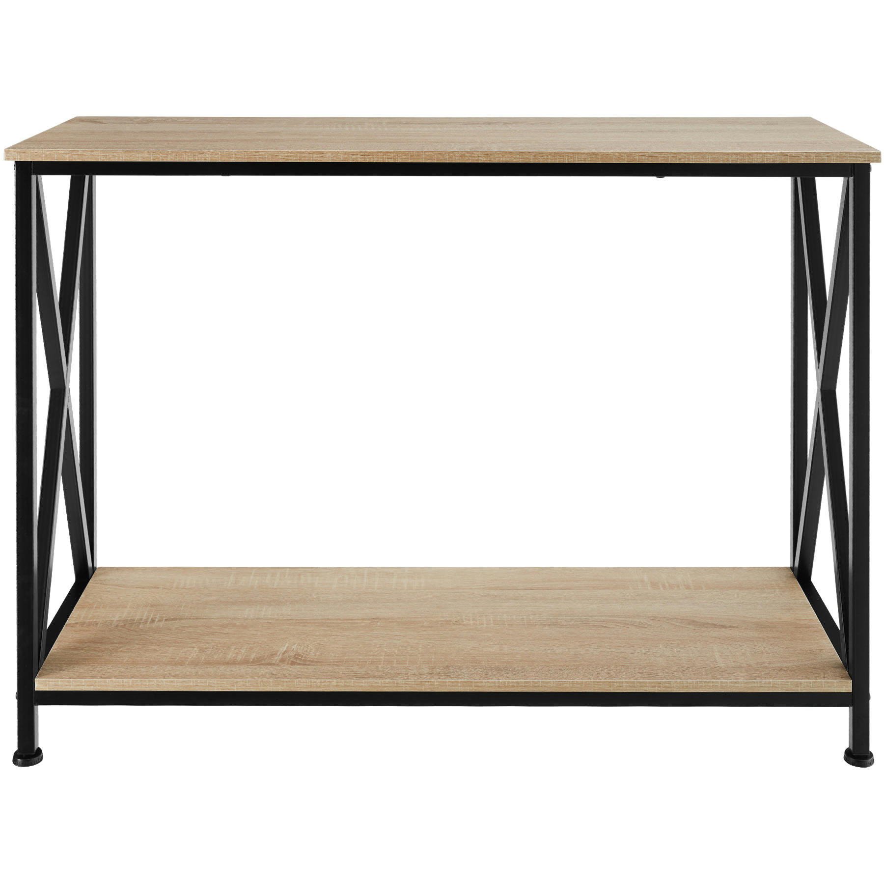 - Console Style industriel Bois clair industriel, Chêne Sonoma