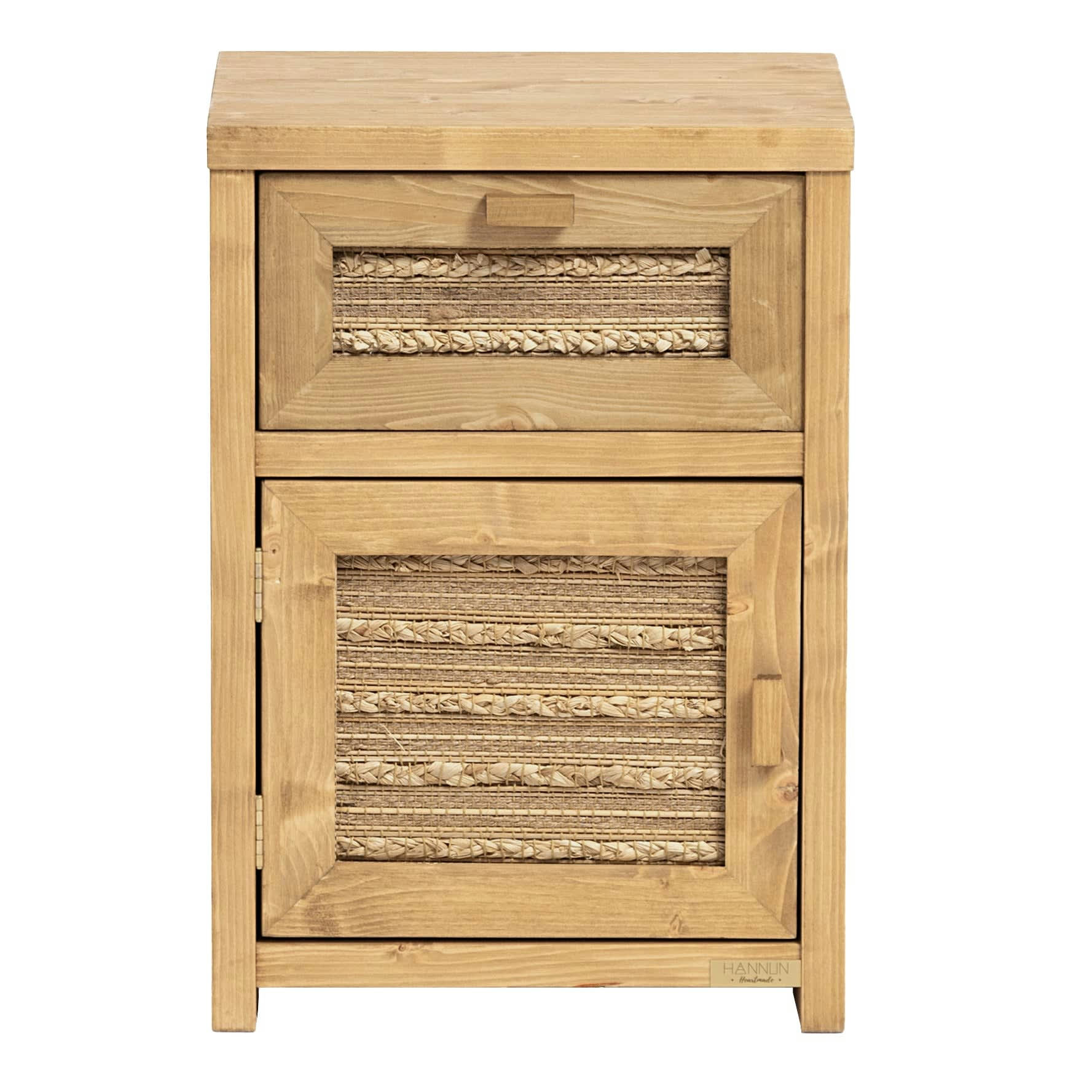 KERLIN - Table de chevet en bois de couleur naturel