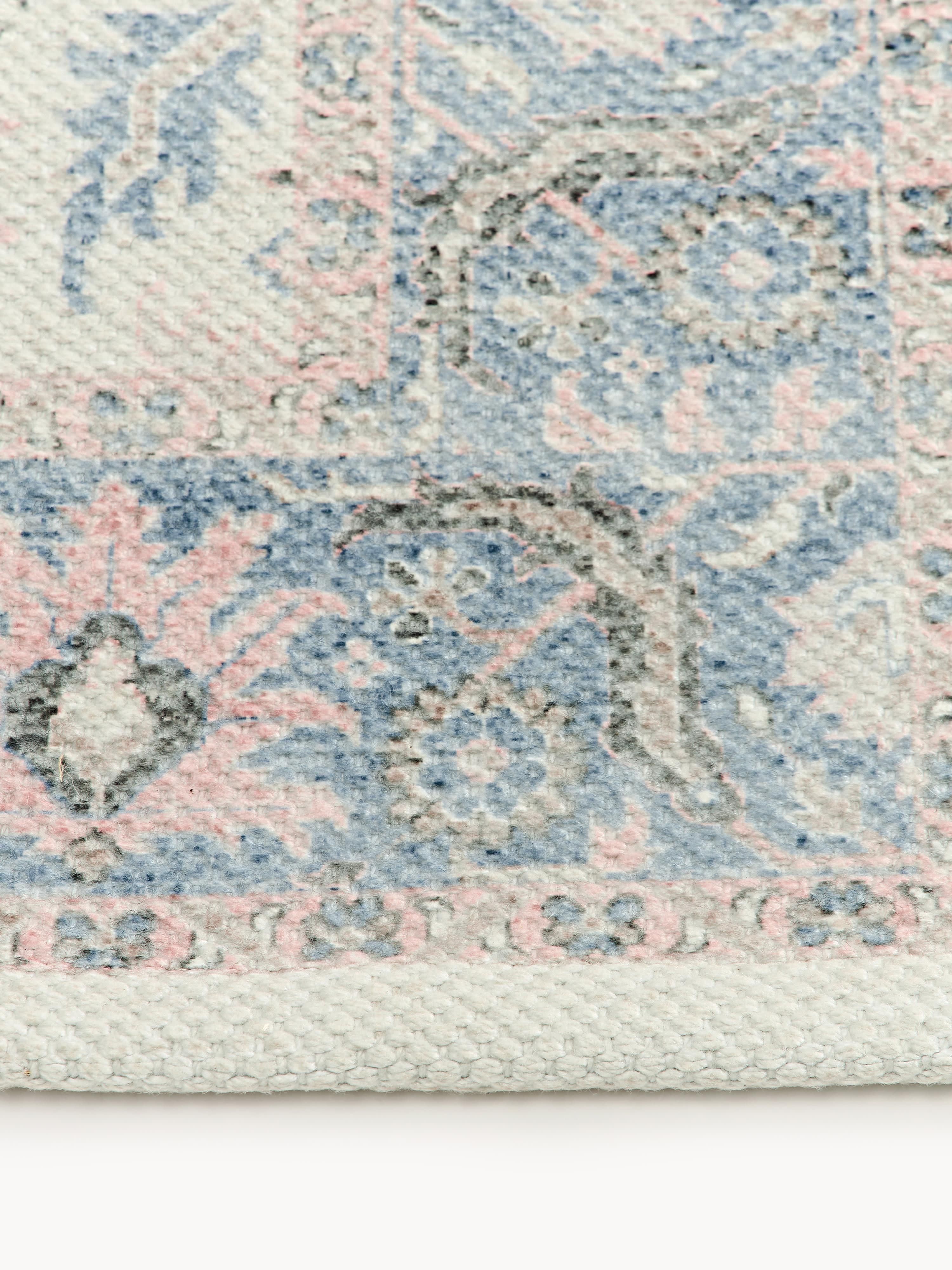 Handgewebter Outdoor-Teppich Leonato mit Vintage-Muster