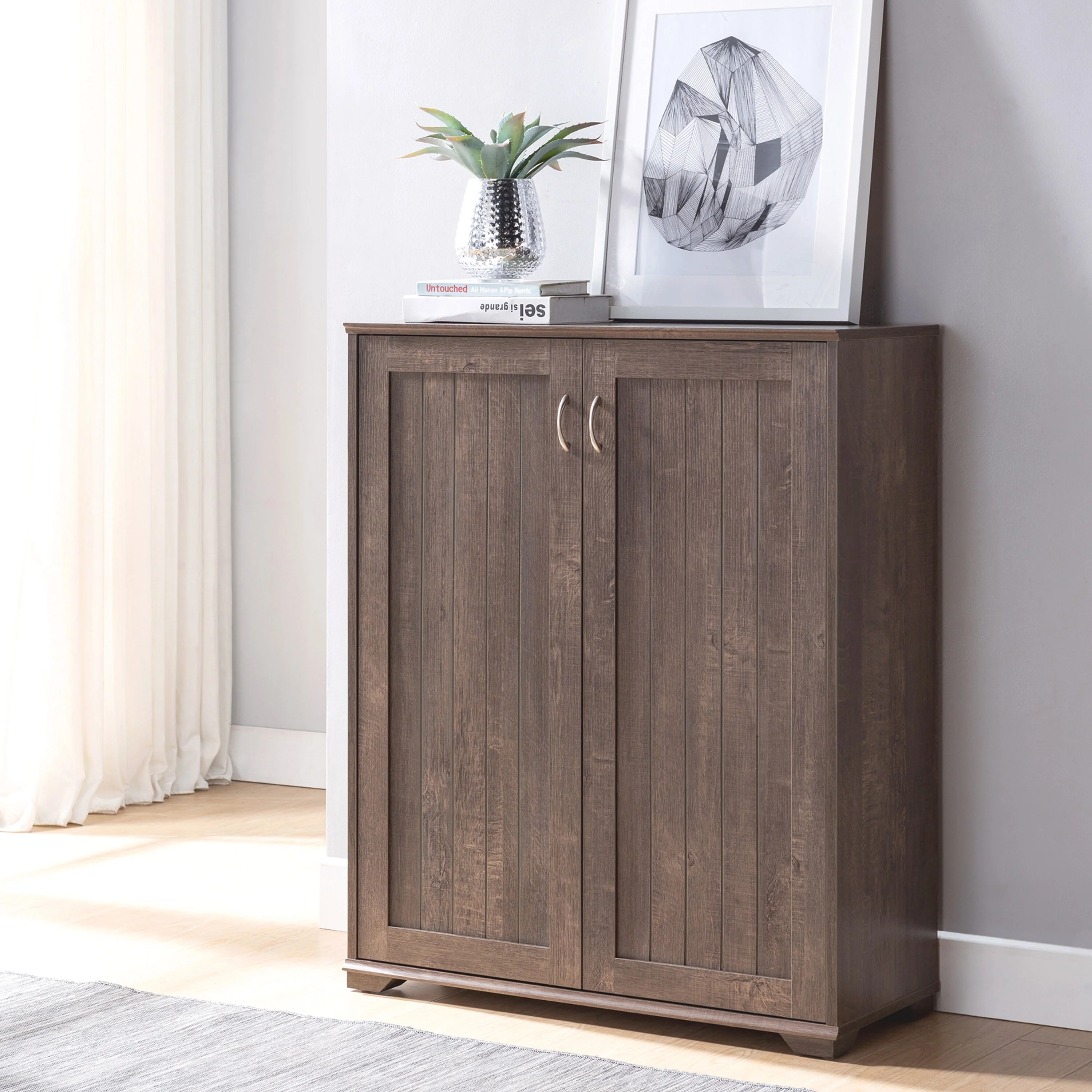Jdiriya Transitional 5-shelf Cabinet by Copper Grove