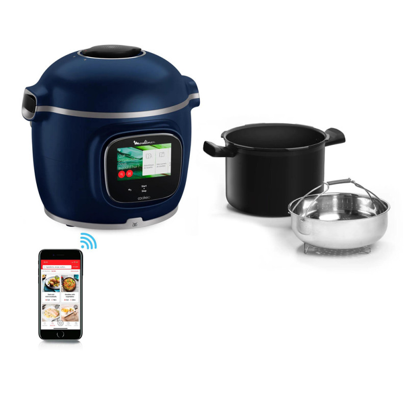 Multicuiseur Cookeo Touch Pro bleu MOULINEX