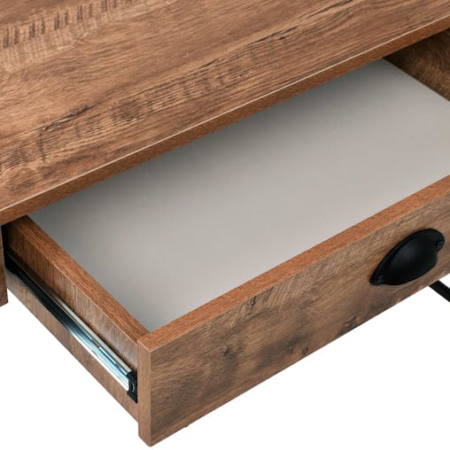 NNEVL Writing Desk with Drawer 110x55x75 cm Oak Colour