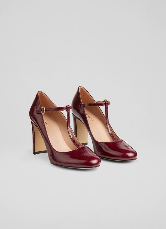 Annalise Mary Jane Burgundy Courts