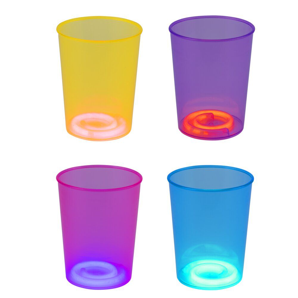 Gobelet phosphorescent avec sticks assortis x10